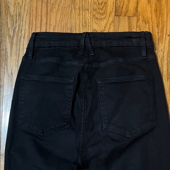 Good American Good Waist Crop Women's Black Jeans Size 27 - Picture 7 of 10